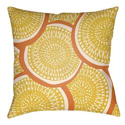LTCH1371-2626 Litchfield Square Pillow, Bright Yellow & Ivory - 26 x 26 in.