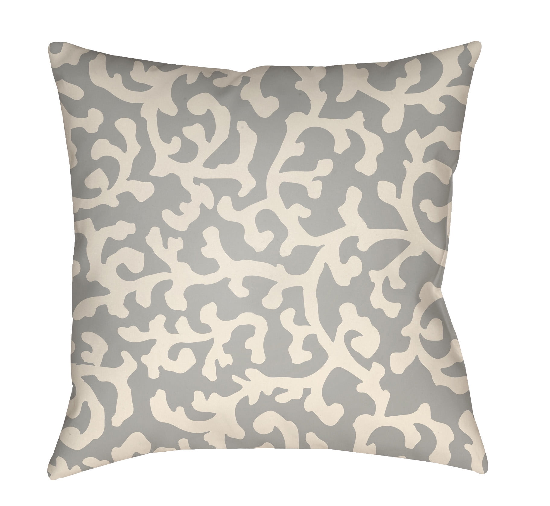 LTCH1391-1616 Litchfield Square Pillow, Gray & Ivory - 16 x 16 in.