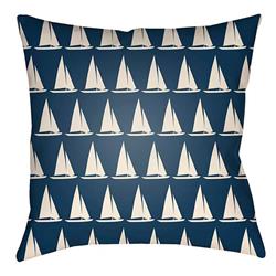 LTCH1406-2626 Litchfield Square Pillow, Navy Blue & Ivory - 26 x 26 in.