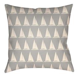 LTCH1408-1616 Litchfield Square Pillow, Gray & Ivory - 16 x 16 in.