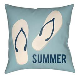 LTCH1443-2222 Litchfield Square Pillow, Blue - 22 x 22 in.
