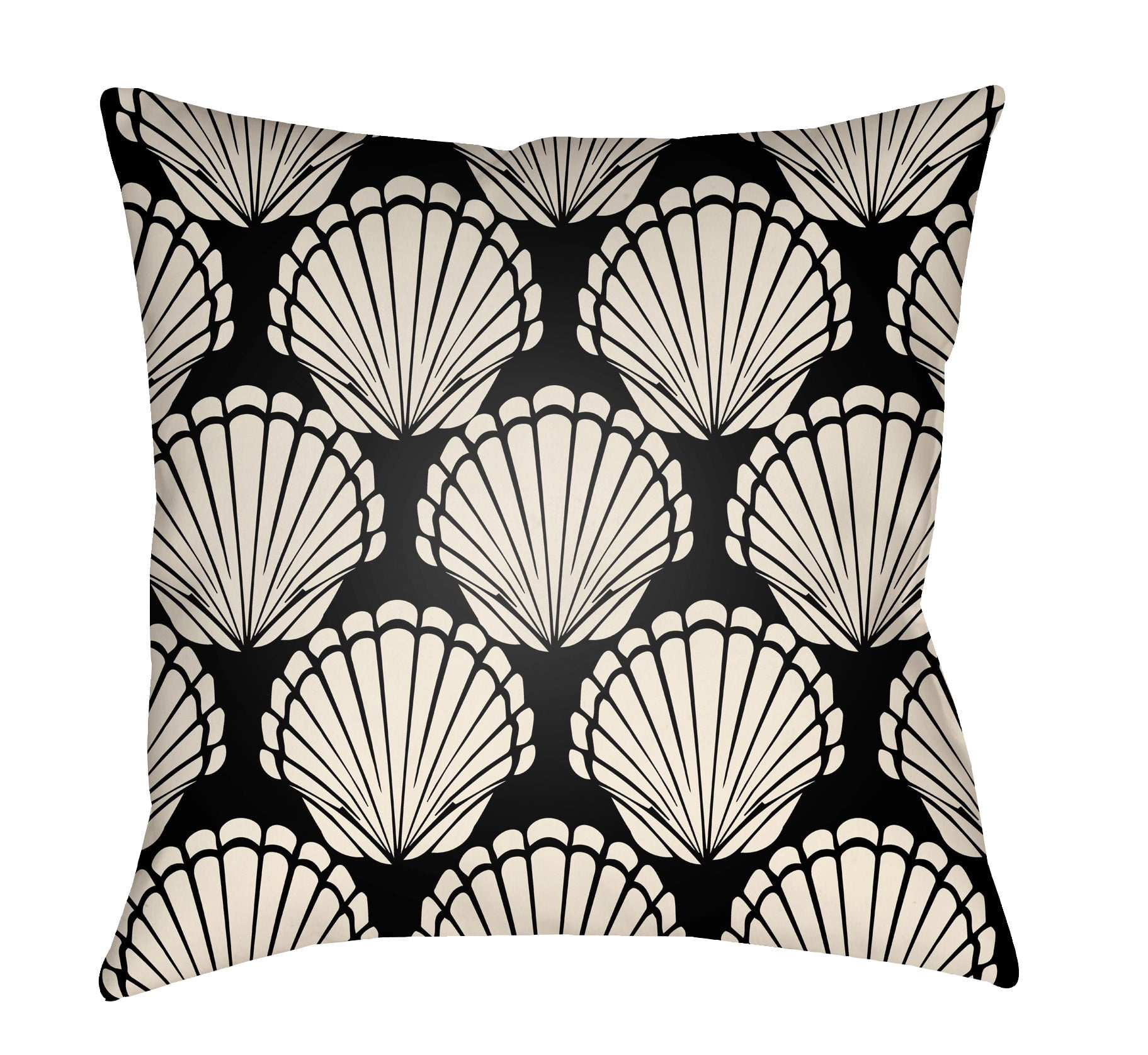 LTCH1478-2222 Litchfield Square Pillow, Onyx Black & Ivory - 22 x 22 in.