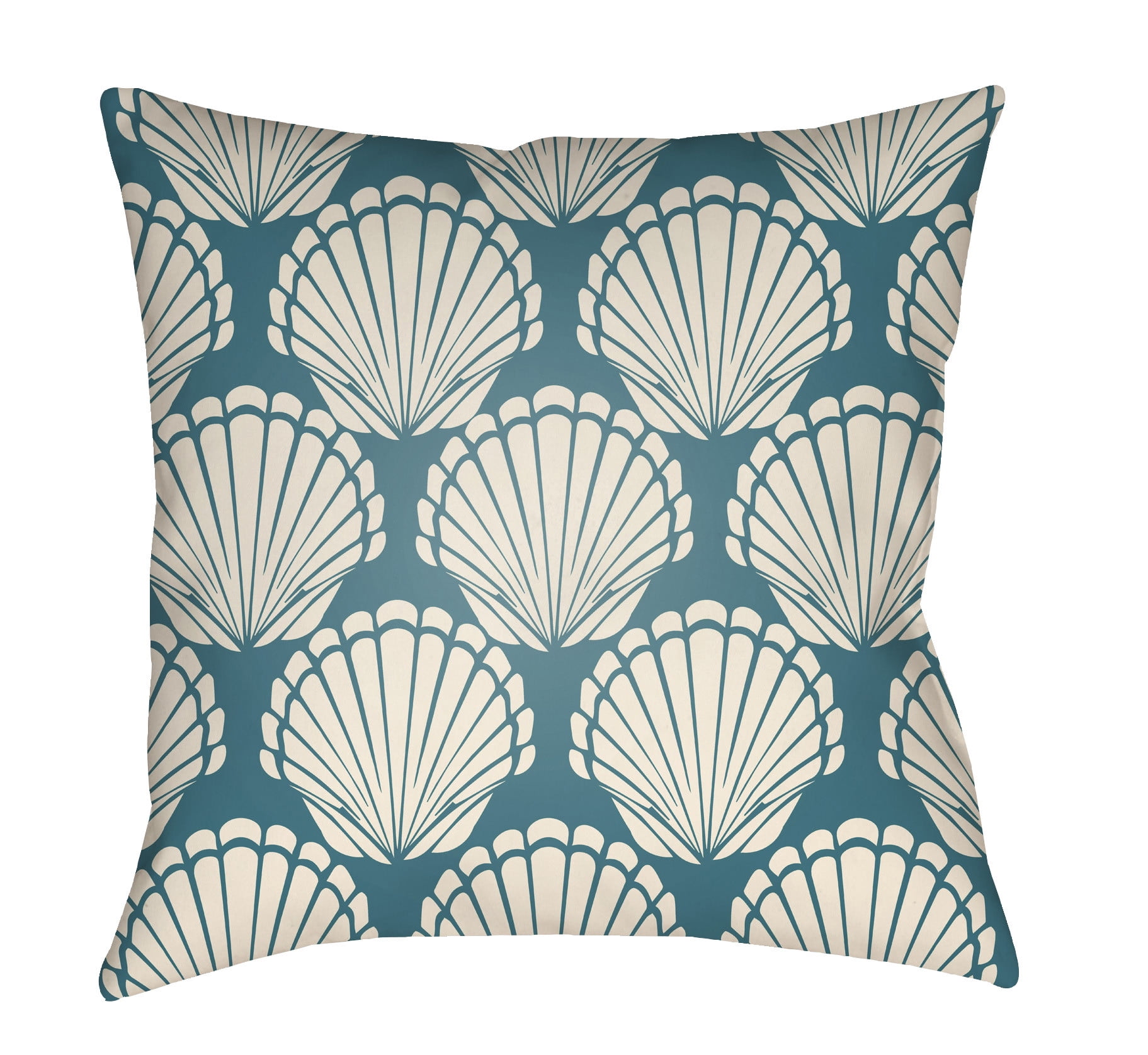 LTCH1480-1818 Litchfield Square Pillow, Teal & Ivory - 18 x 18 in.