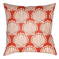 LTCH1483-2020 Litchfield Square Pillow, Poppy Red & Ivory - 20 x 20 in.