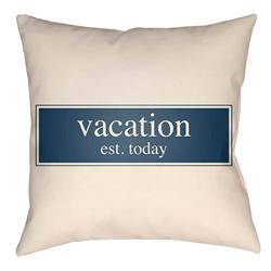 LTCH1426-2626 Litchfield Square Pillow, Navy Blue & Ivory - 26 x 26 in.