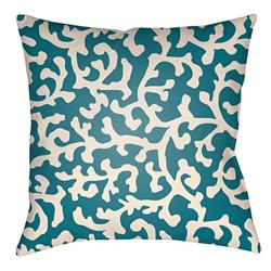 LTCH1392-2626 Litchfield Square Pillow, Teal & Ivory - 26 x 26 in.