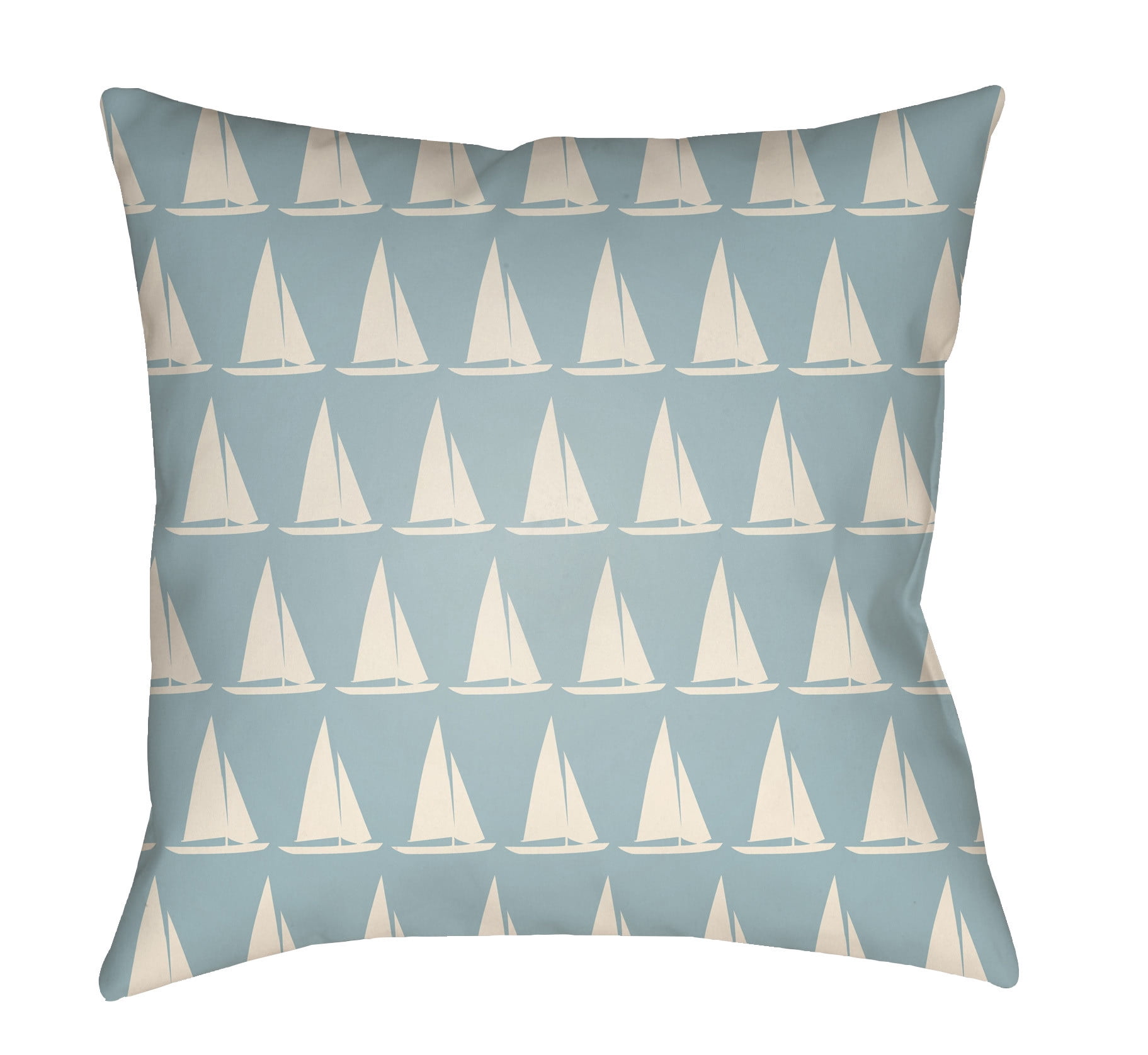LTCH1407-1616 Litchfield Square Pillow, Light Blue & Ivory - 16 x 16 in.