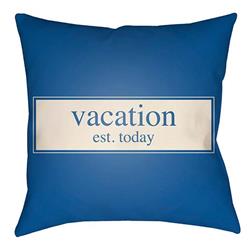 LTCH1422-2626 Litchfield Square Pillow, Royal Blue & Ivory - 26 x 26 in.