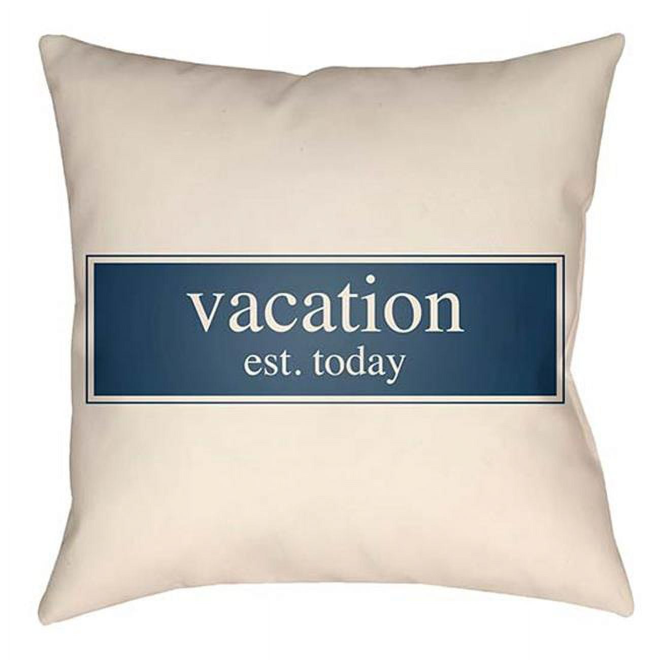LTCH1426-1616 Litchfield Square Pillow, Navy Blue & Ivory - 16 x 16 in.