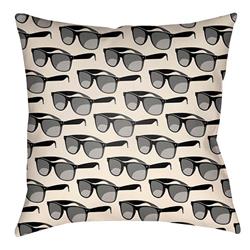 LTCH1430-2626 Litchfield Square Pillow, Onyx Black & Ivory - 26 x 26 in.