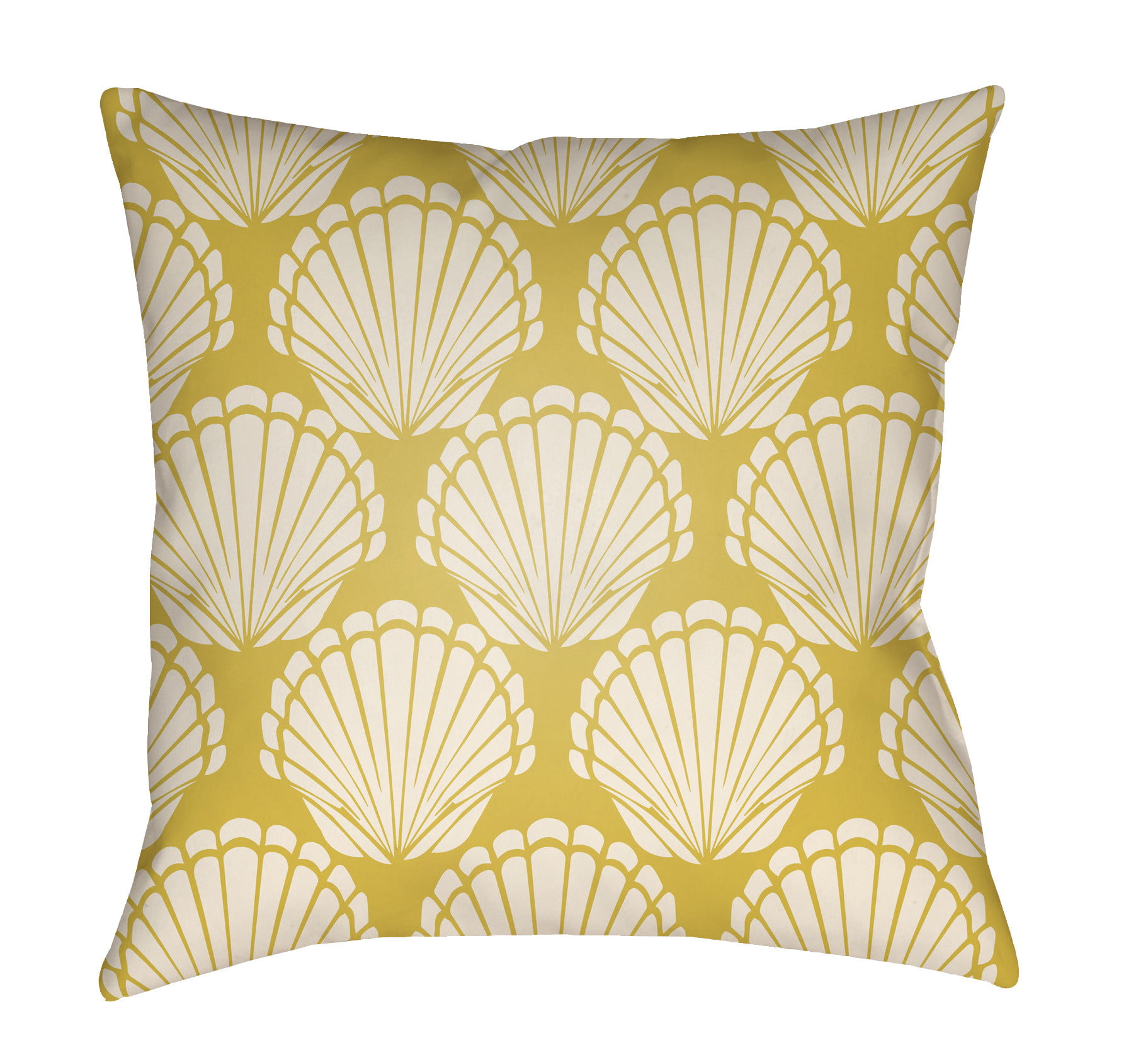 LTCH1482-2020 Litchfield Square Pillow, Bright Yellow & Ivory - 20 x 20 in.