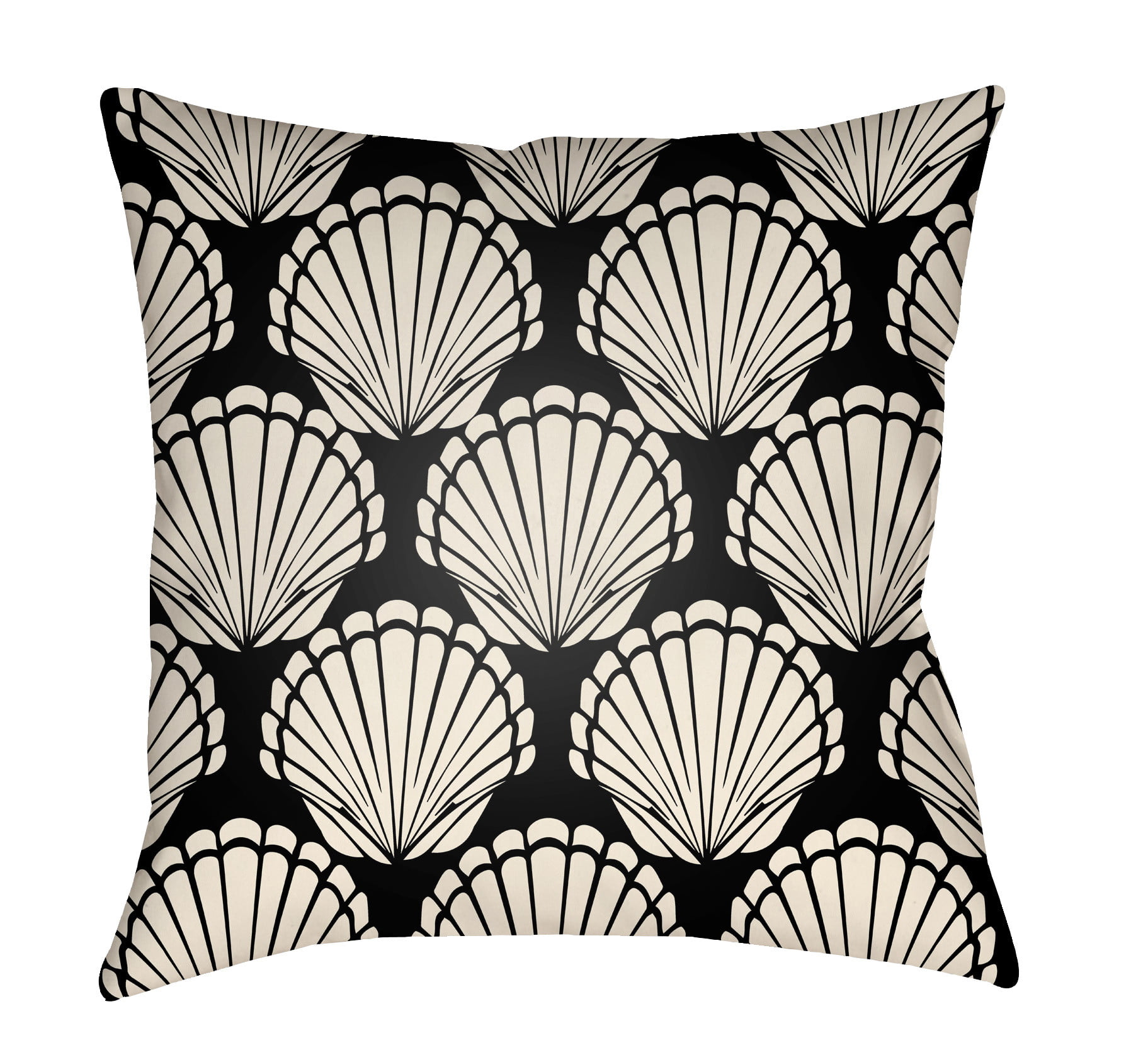 LTCH1478-1616 Litchfield Square Pillow, Onyx Black & Ivory - 16 x 16 in.