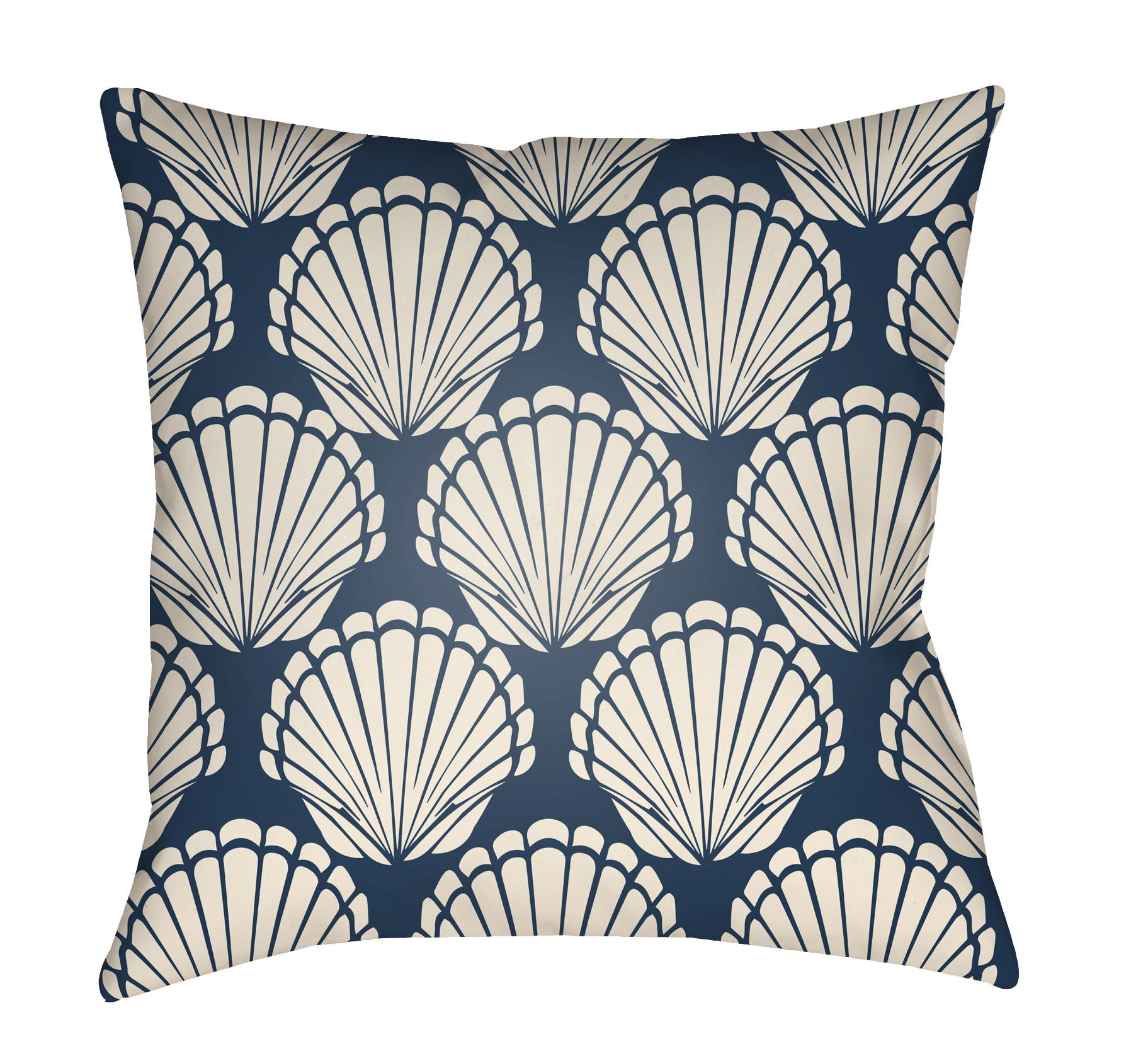 LTCH1479-2222 Litchfield Square Pillow, Navy Blue & Ivory - 22 x 22 in.