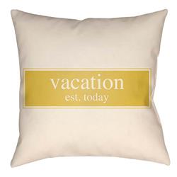 LTCH1427-2020 Litchfield Square Pillow, Bright Yellow & Ivory - 20 x 20 in.