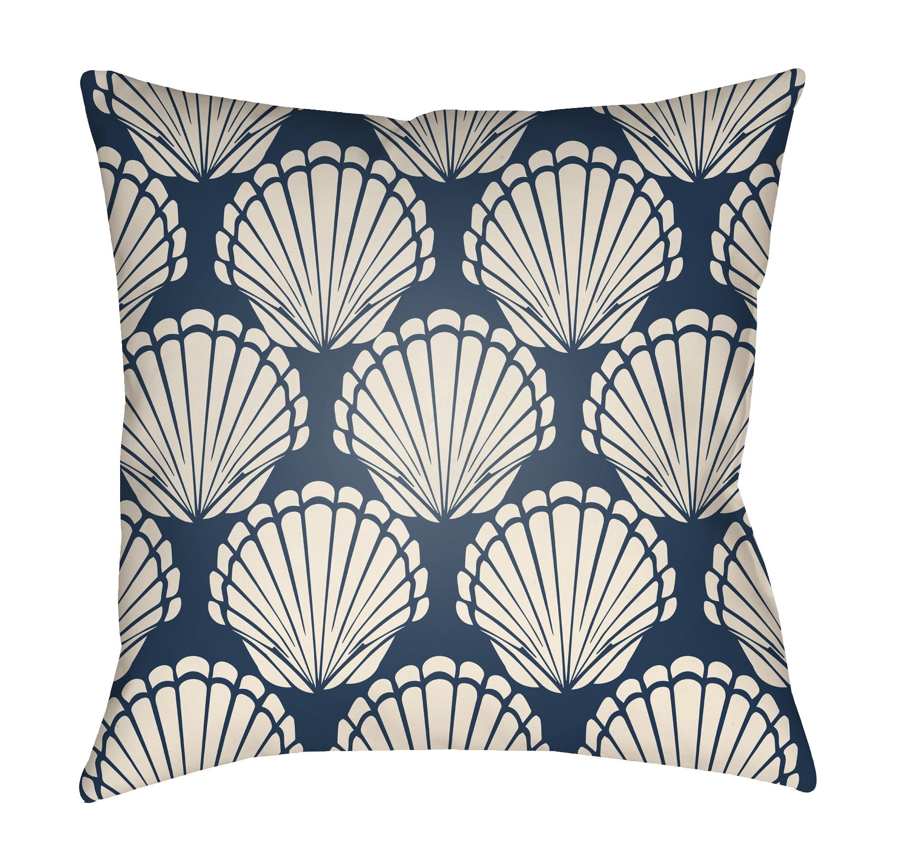 LTCH1479-1616 Litchfield Square Pillow, Navy Blue & Ivory - 16 x 16 in.