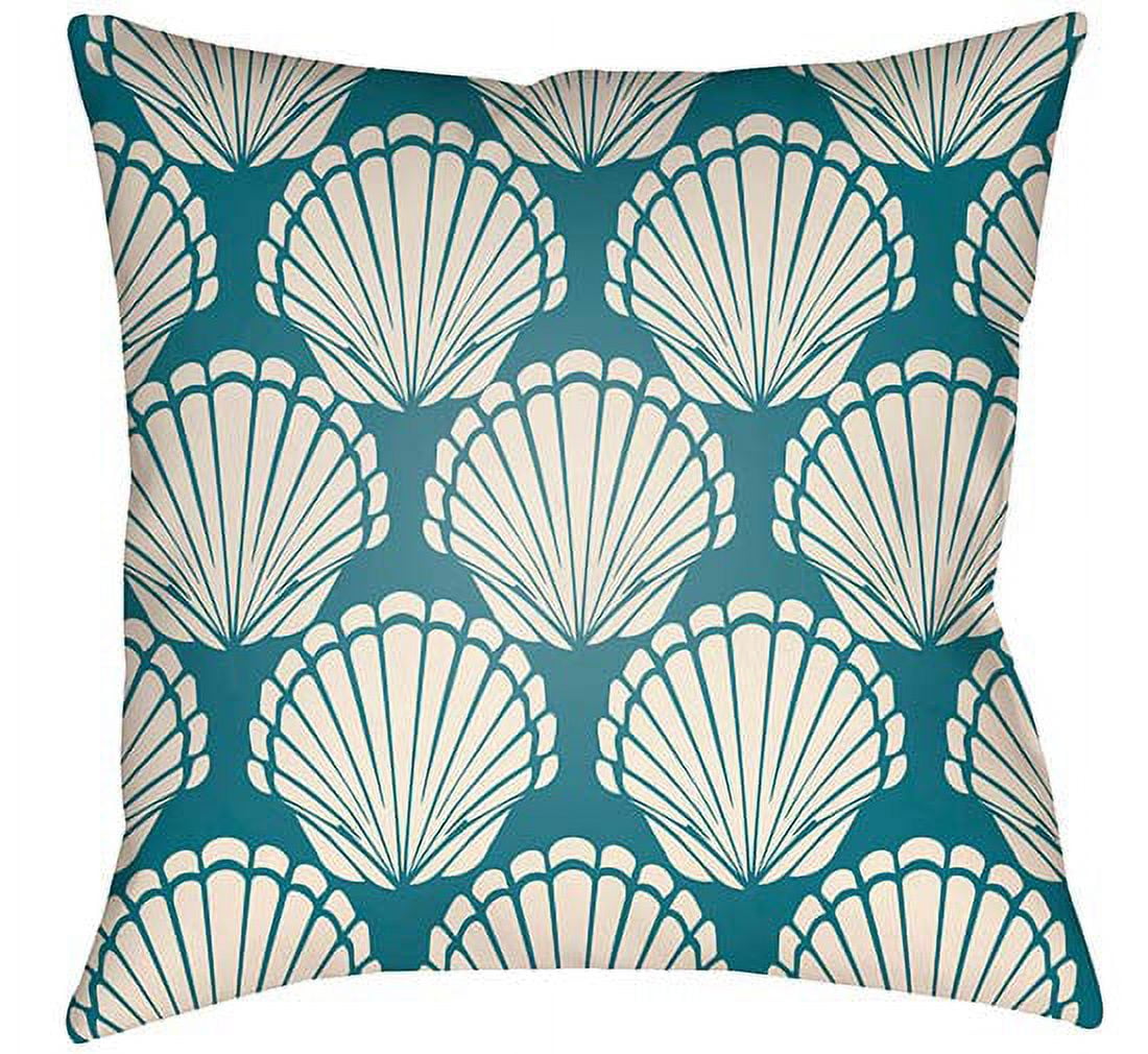 LTCH1480-2222 Litchfield Square Pillow, Teal & Ivory - 22 x 22 in.
