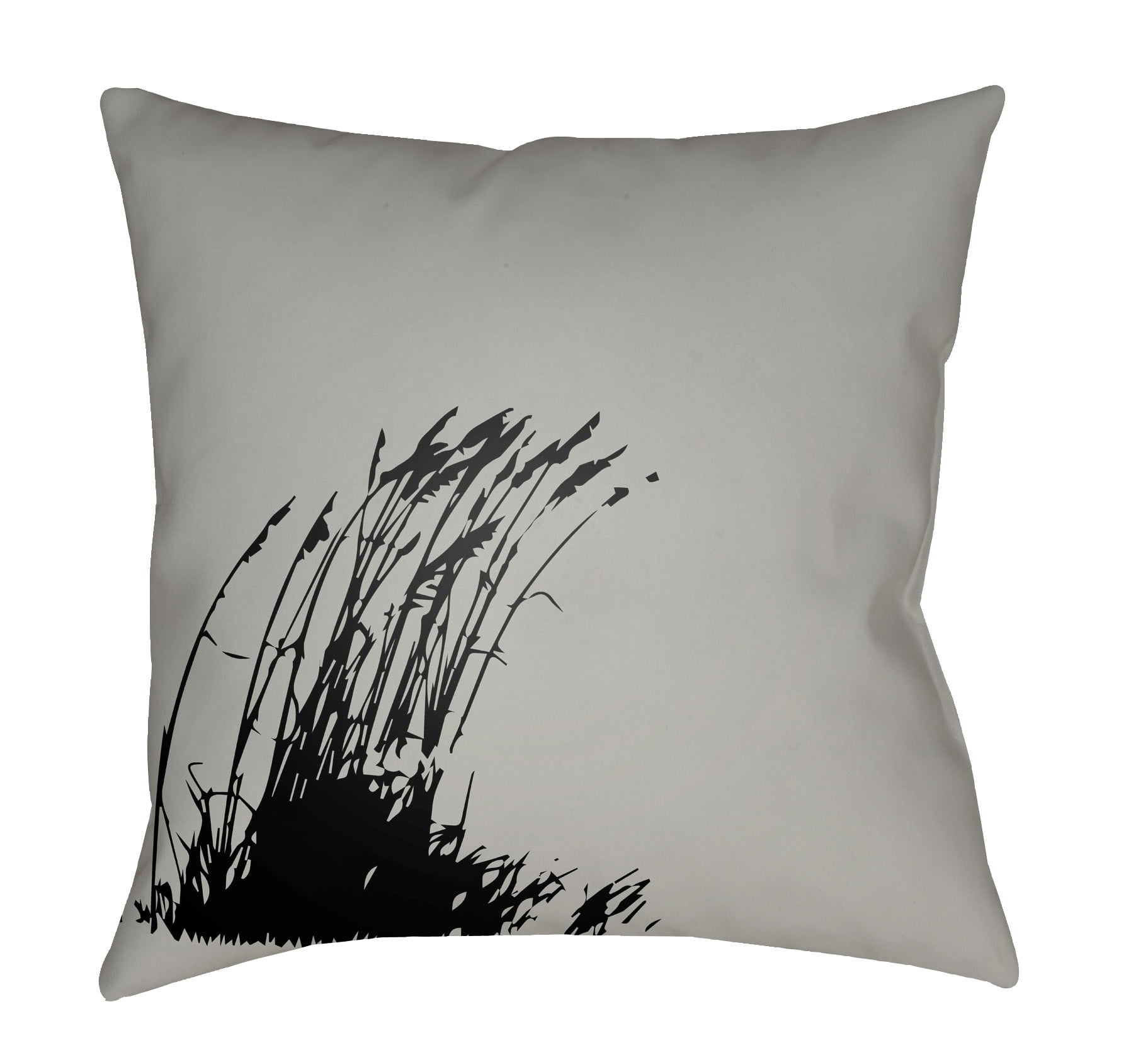 LTCH1493-2020 Litchfield Square Pillow, Gray & Onyx Black - 20 x 20 in.