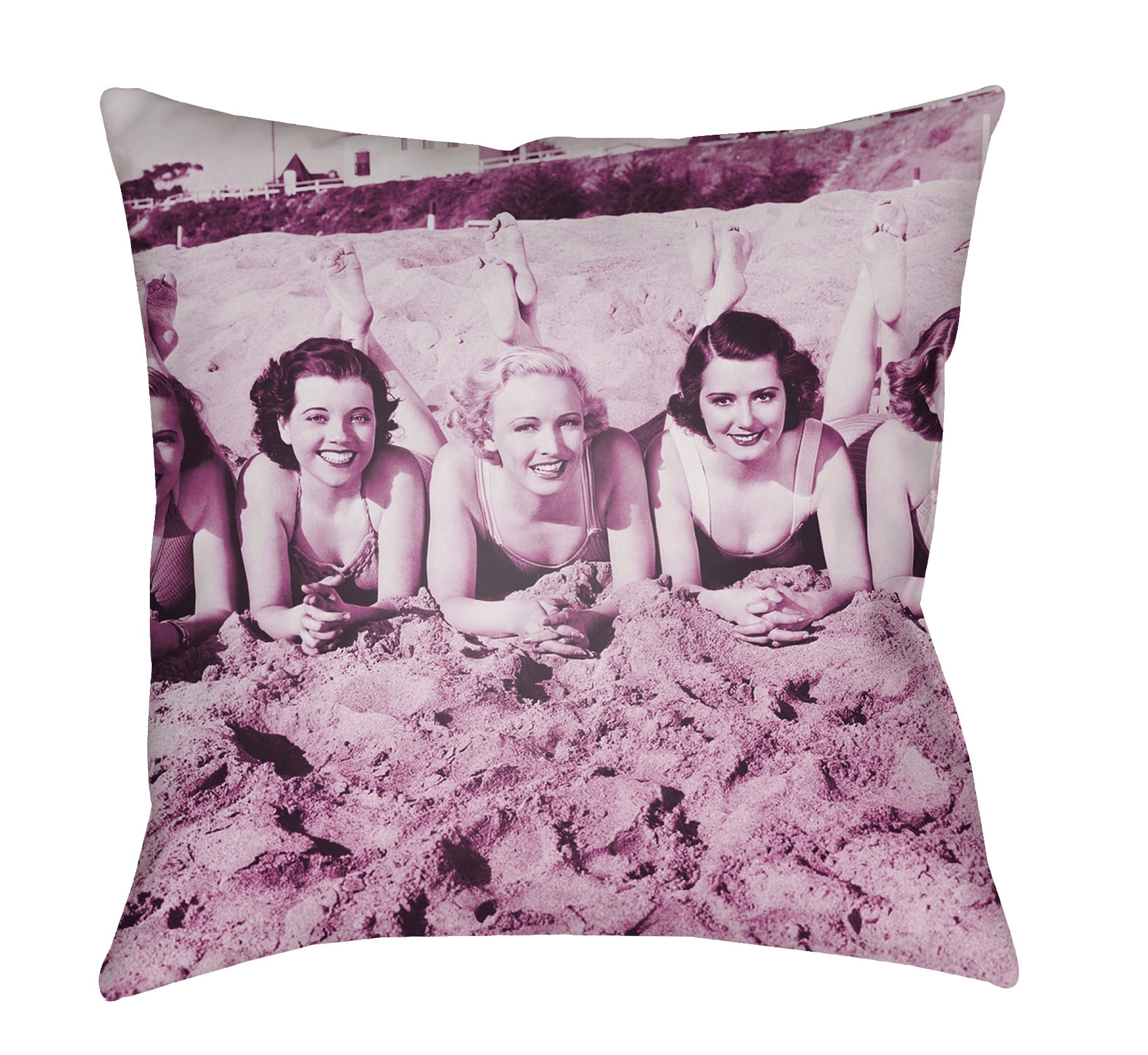 LTCH1461-1818 Litchfield Square Pillow, Magenta - 18 x 18 in.