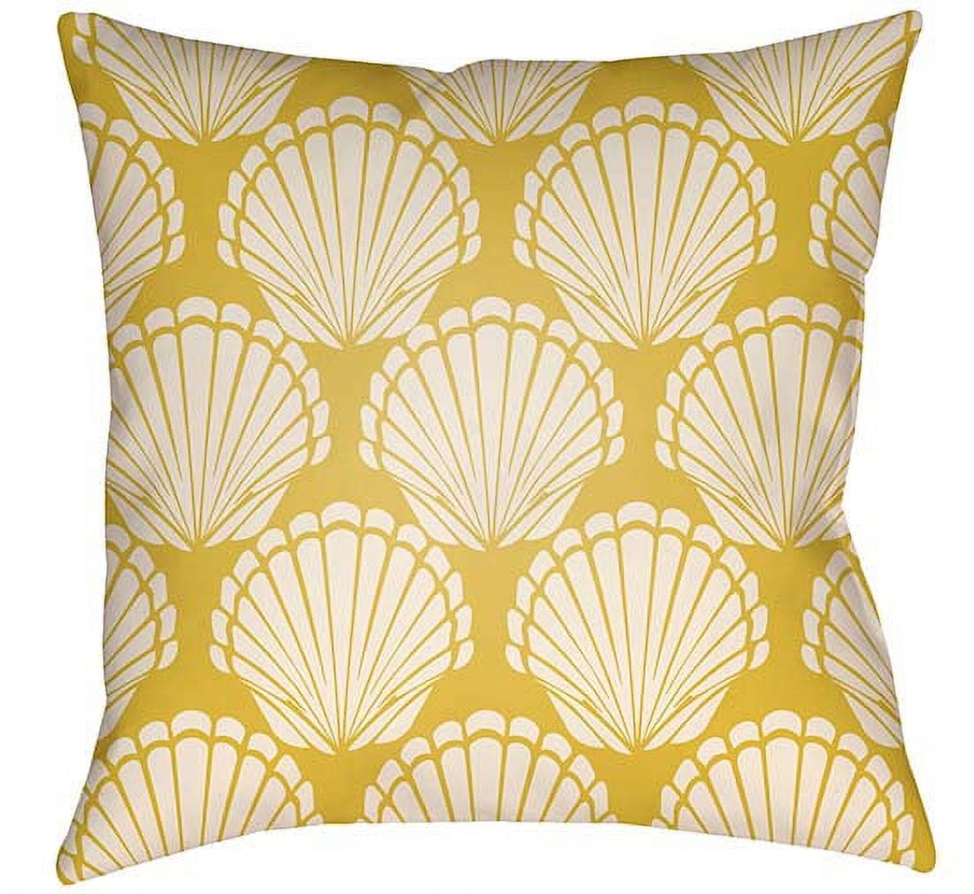 LTCH1482-1616 Litchfield Square Pillow, Bright Yellow & Ivory - 16 x 16 in.