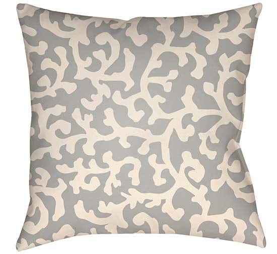 LTCH1391-2626 Litchfield Square Pillow, Gray & Ivory - 26 x 26 in.