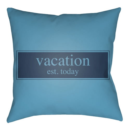 LTCH1420-1818 Litchfield Square Pillow, Light Blue & Ivory - 18 x 18 in.
