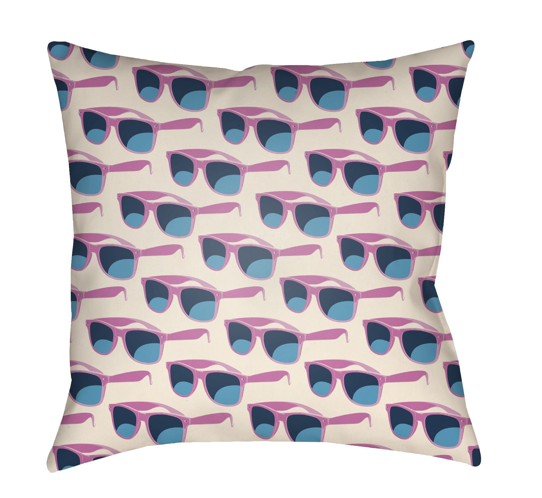 LTCH1428-1818 Litchfield Square Pillow, Fuchsia & Ivory - 18 x 18 in.