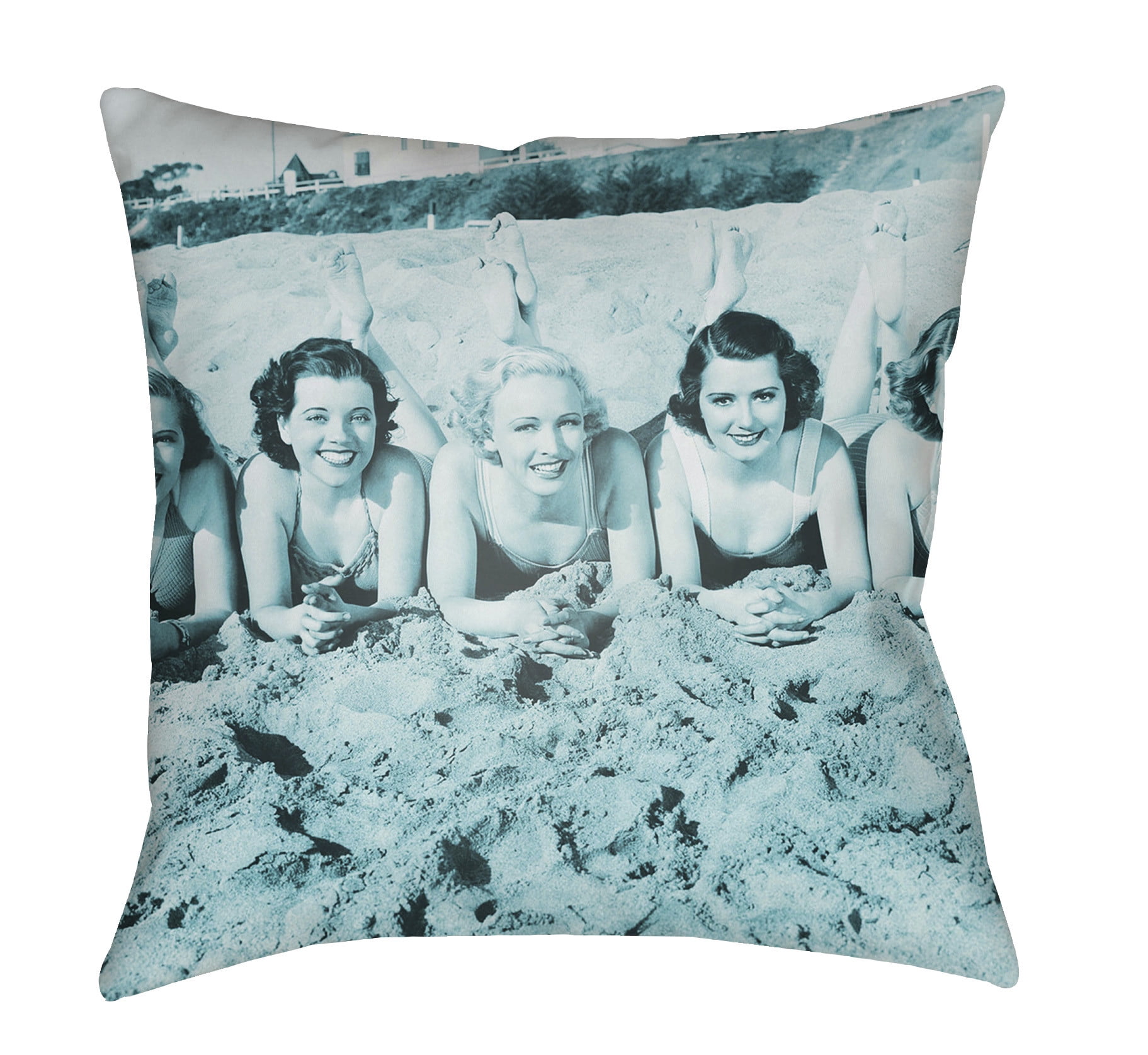 LTCH1459-1616 Litchfield Square Pillow, Teal - 16 x 16 ft.