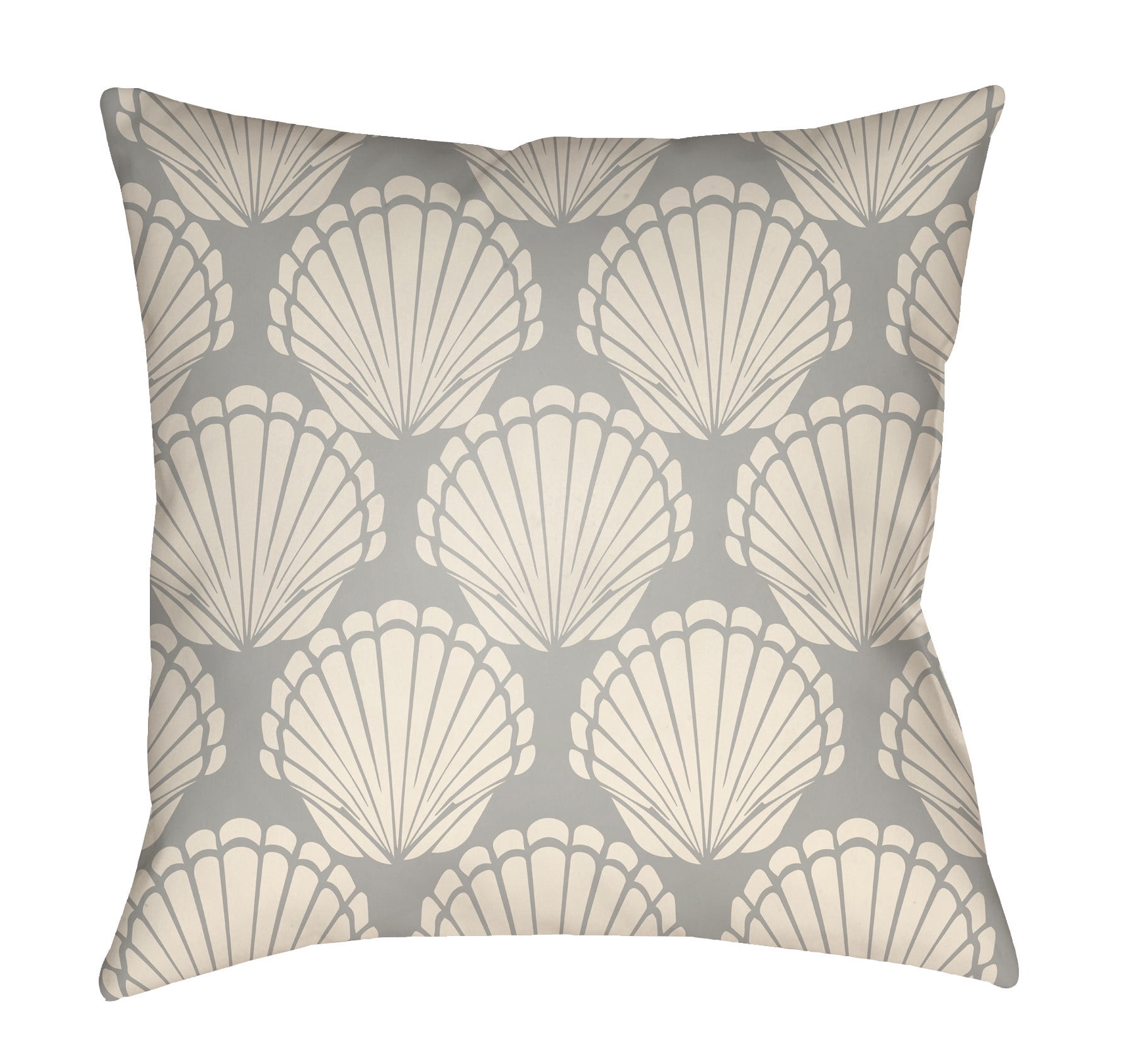 LTCH1481-2020 Litchfield Square Pillow, Gray & Ivory - 20 x 20 in.