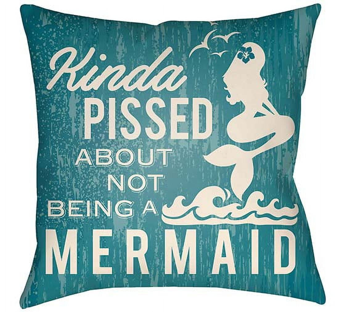 LTCH1537-1616 Litchfield Square Pillow, Teal & Ivory - 16 x 16 in.
