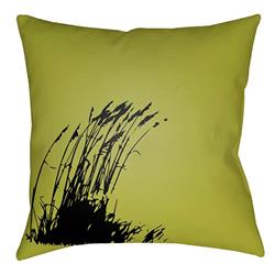LTCH1498-2020 Litchfield Square Pillow, Lime Green & Onyx Black - 20 x 20 in.