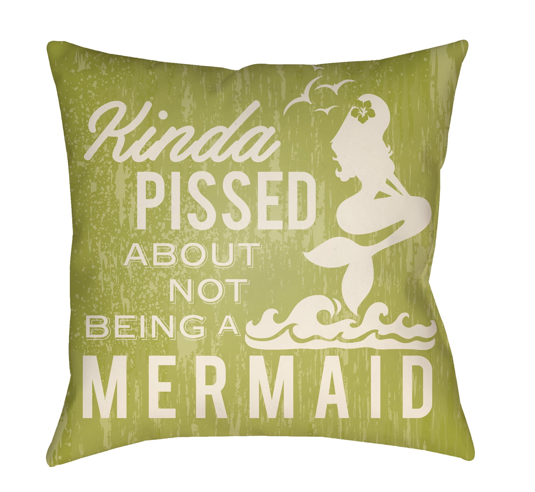 LTCH1547-2020 Litchfield Square Pillow, Lime Green & Ivory - 20 x 20 in.