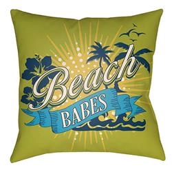 LTCH1519-1616 Litchfield Square Pillow, Lime Green & Aqua - 16 x 16 in.