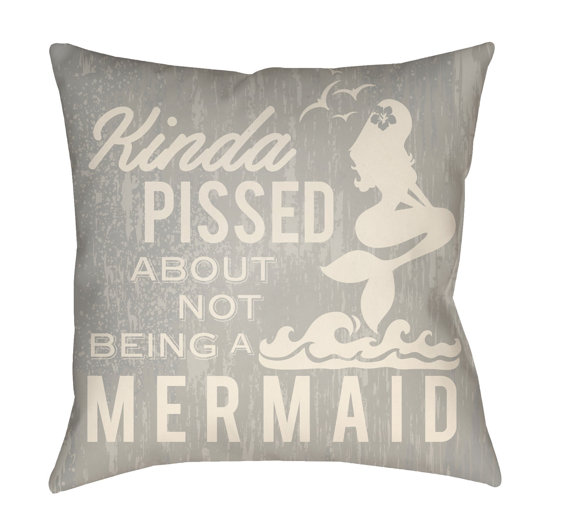 LTCH1538-1818 Litchfield Square Pillow, Gray & Ivory - 18 x 18 in.