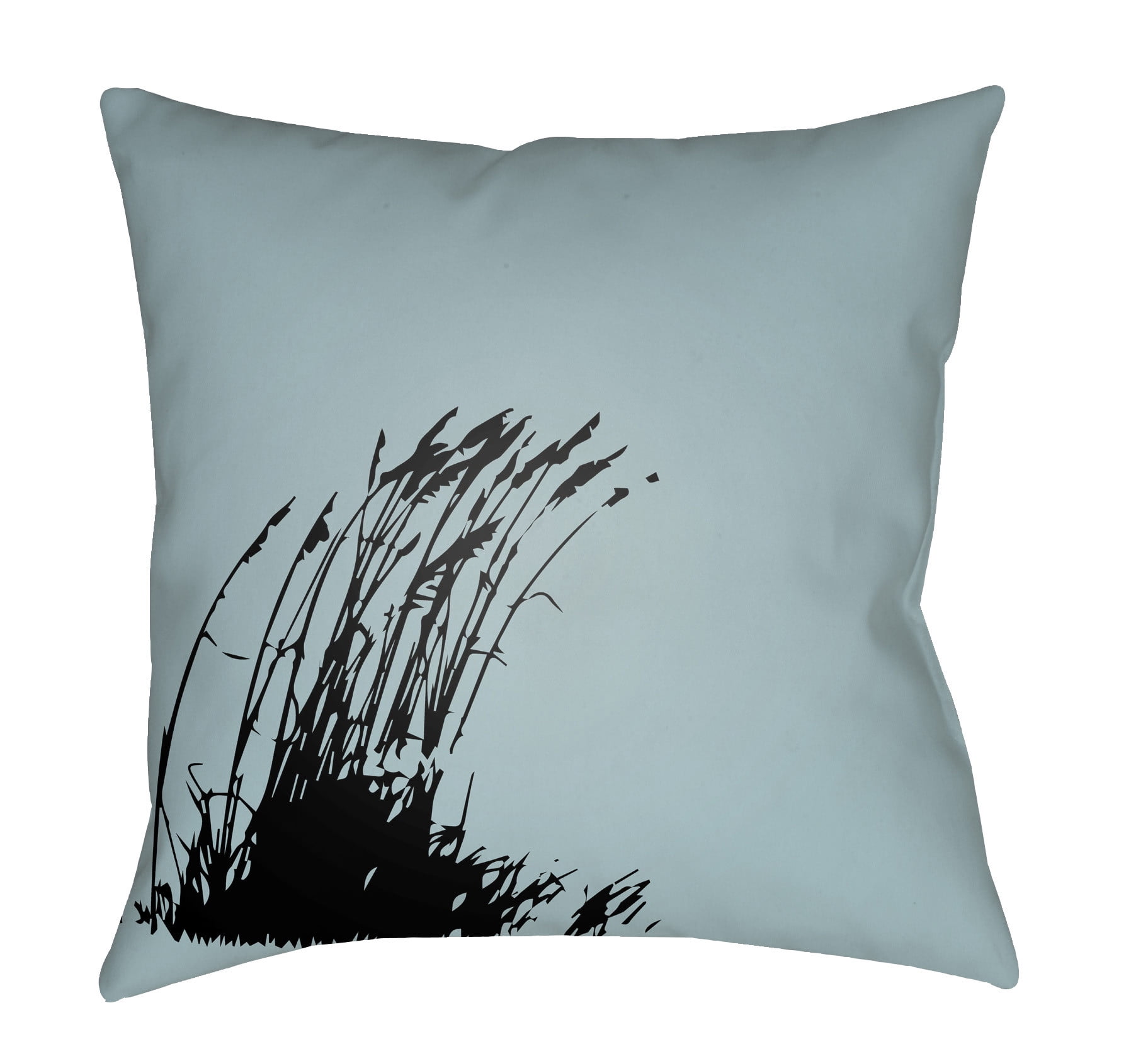 LTCH1494-1818 Litchfield Square Pillow, Light Blue & Onyx Black - 18 x 18 in.