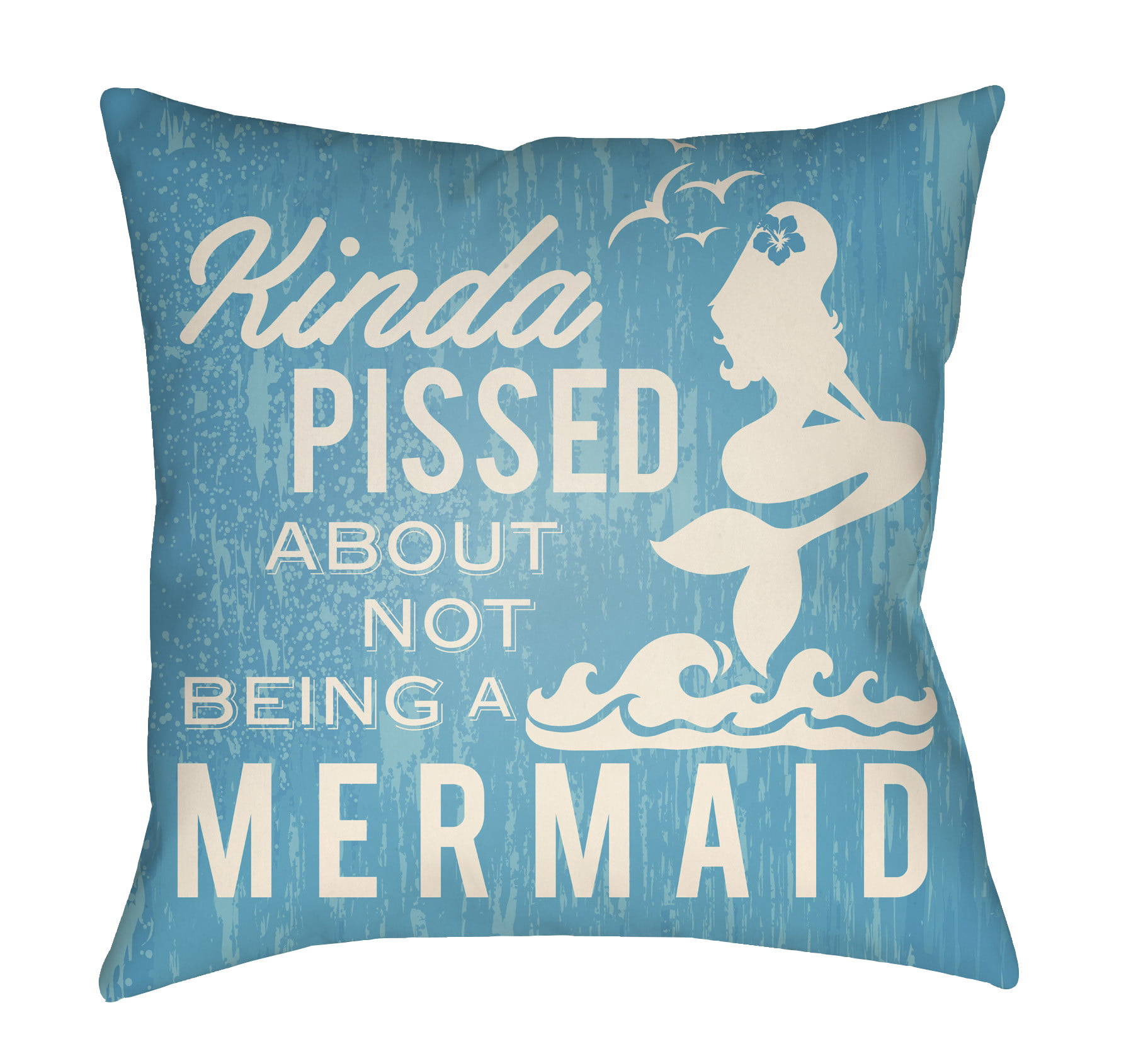 LTCH1546-2020 Litchfield Square Pillow, Aqua & Ivory - 20 x 20 in.