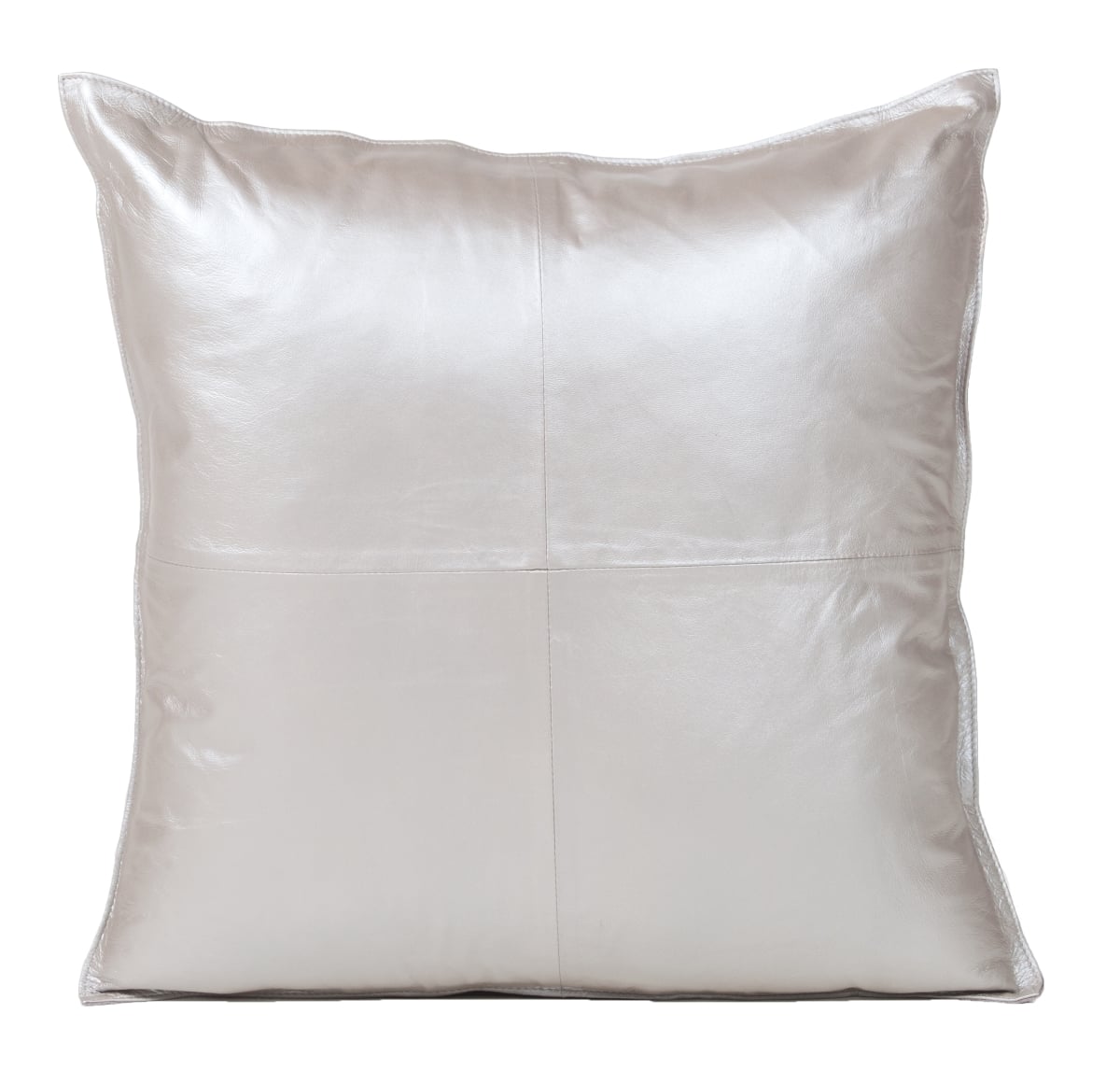 CKML5050DSS50 Metallic Leather Cushion Dull Silver Square