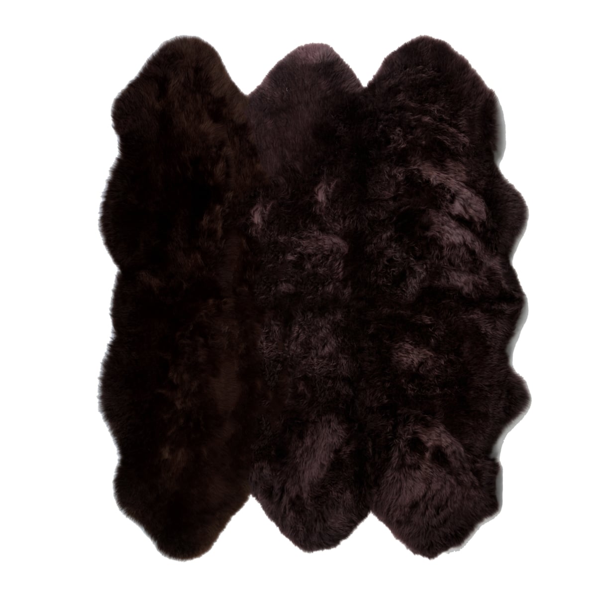 RLPSXT-CH Long Wool Sheepskin Rug Sexto CHOCOLATE