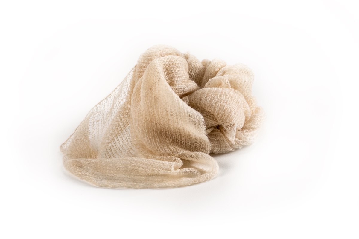 THIATBC18x20 Woven Kid Mohair Throw Butter Cream