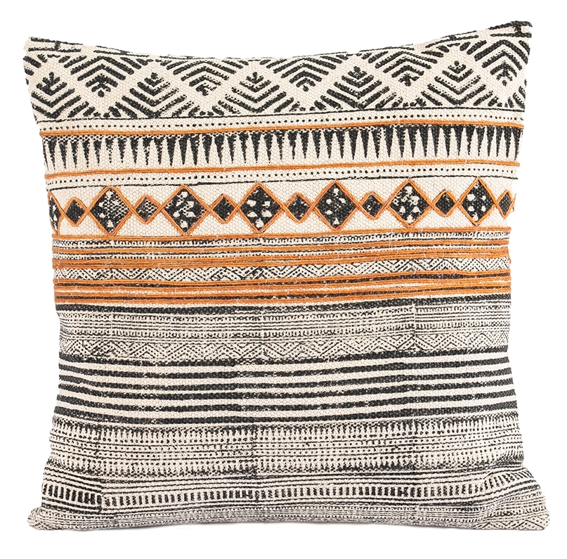 CAGDHMS51 Cotton Cushion RINA Orange Square
