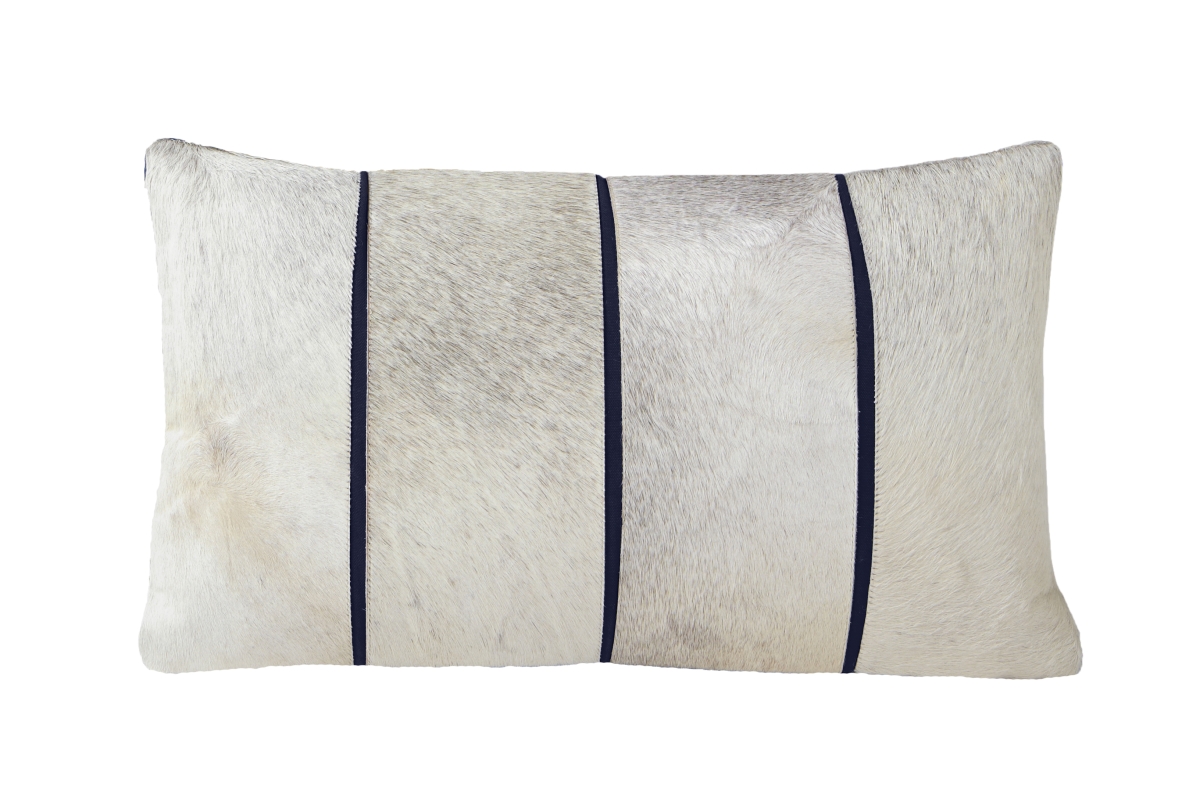 CP12629BIK3X5 Cowhide Cushion OBLONG Blue Rectangle 30x50cm
