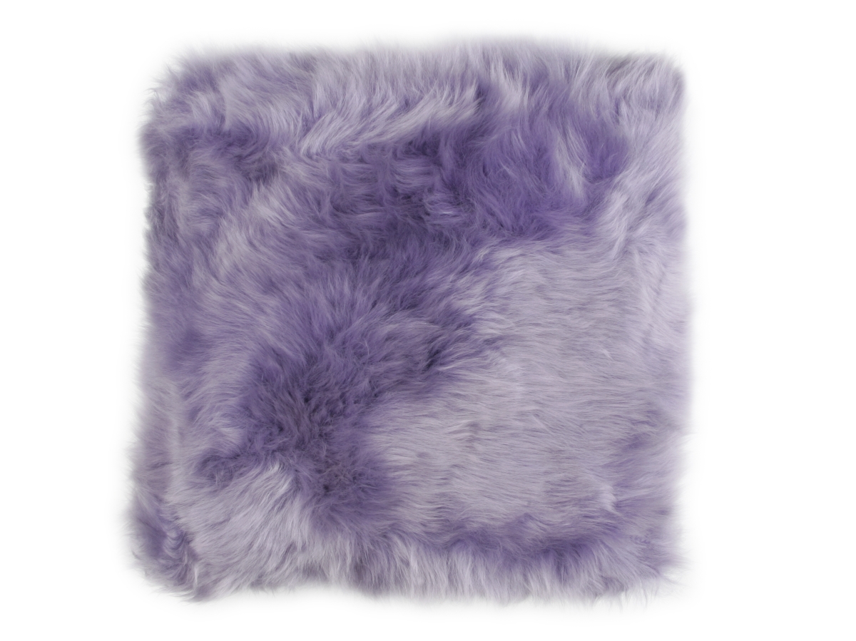 CLS50F-FU Longwool Sheepskin Cushion FUCHSIA Square