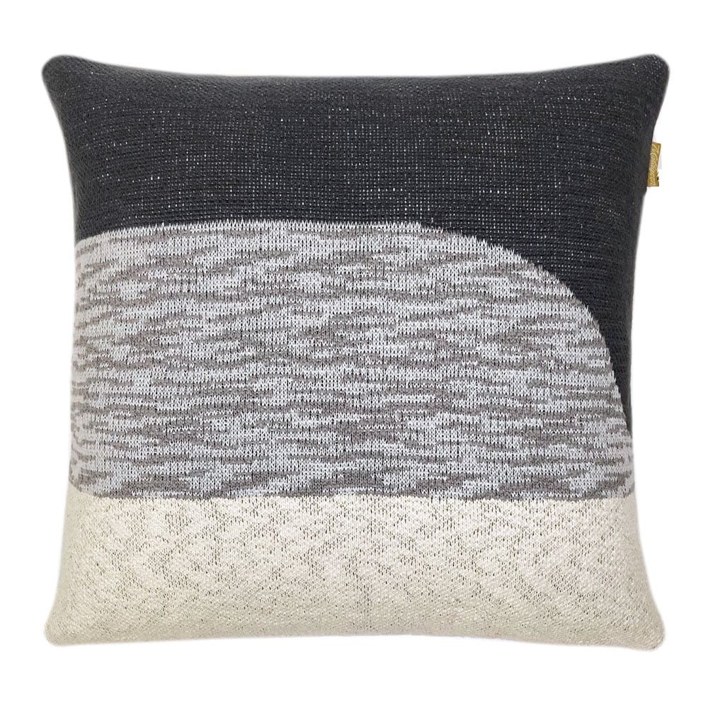 CMAPRBKS50 Cotton Cushion PRINCETON Square 50cm Black