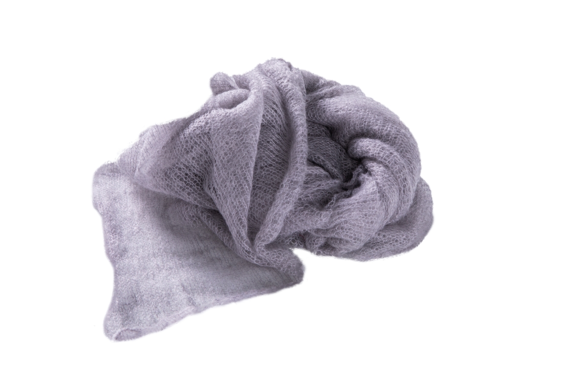 THIATVP18x20 Woven Kid Mohair Throw Vapour