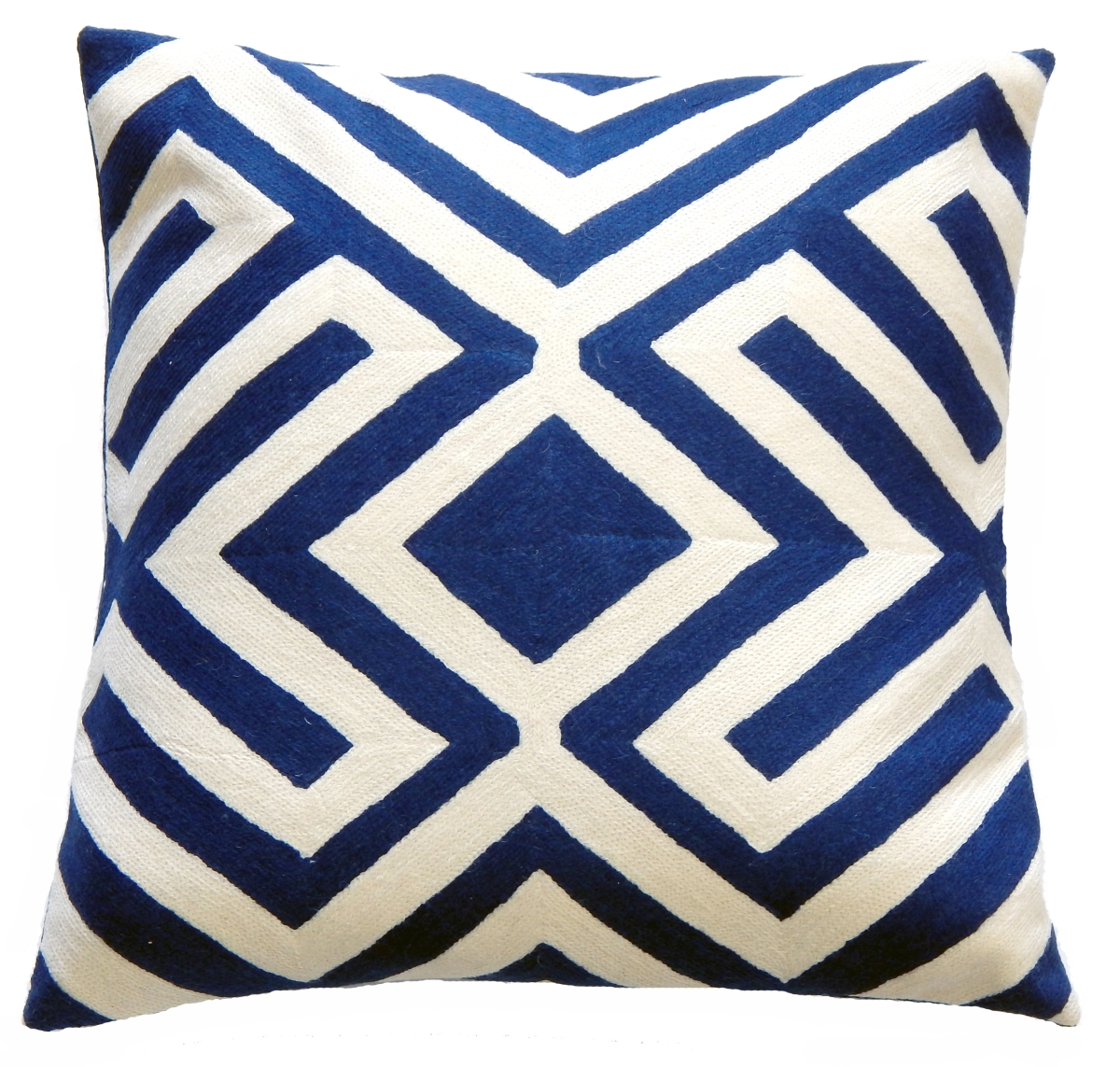 CKGEOS51 Crewel Cotton Cushions GEOMETRIC Square