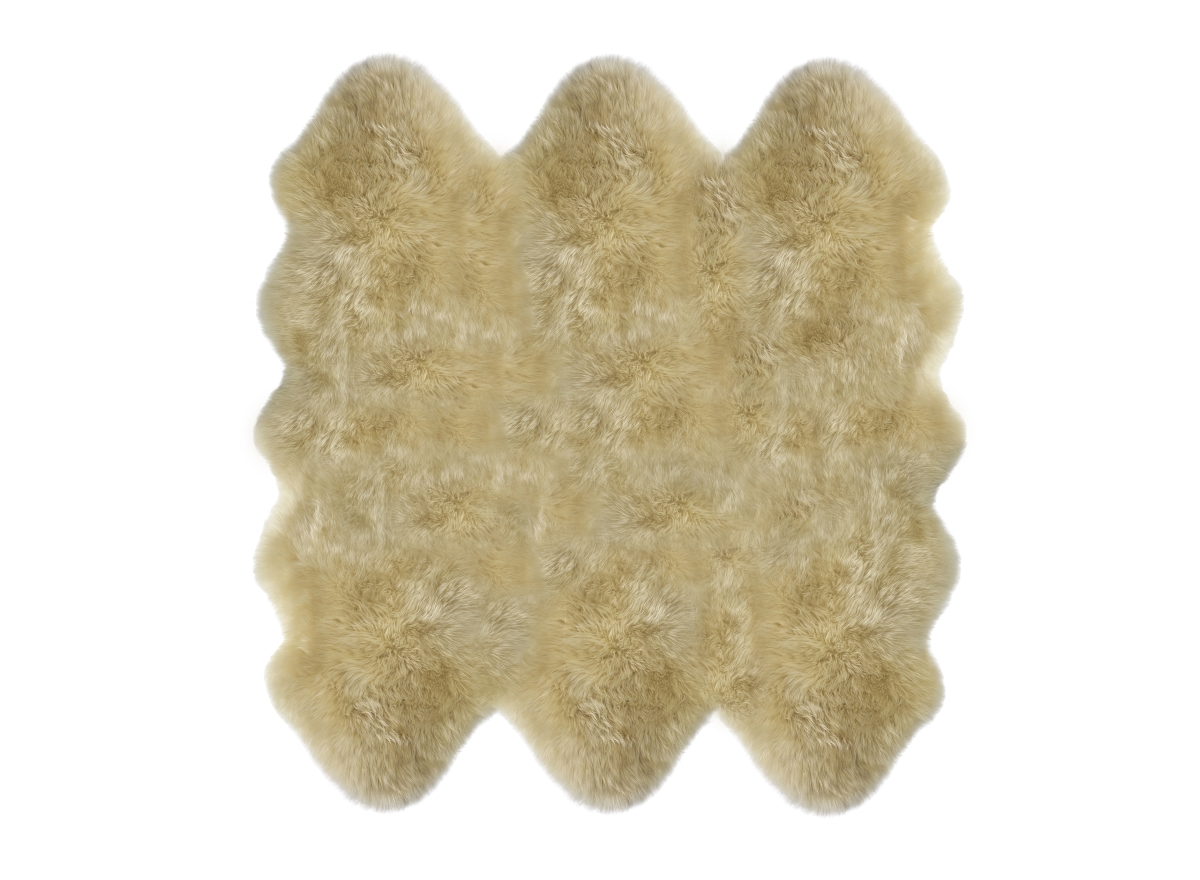 RLSOCSXT-SCR Long Wool Sheepskin Rug Sexto CREAM