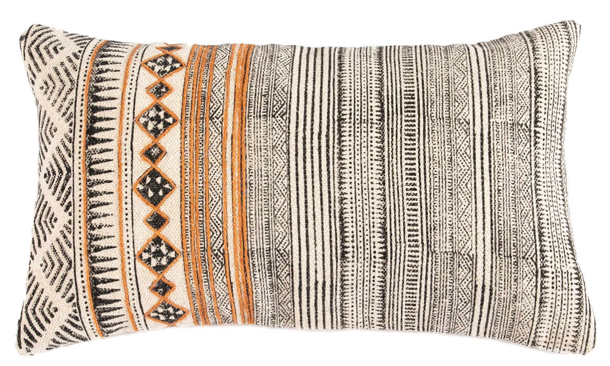 CAGDHM36X64 Cotton Cushion RINA Orange Lumbar