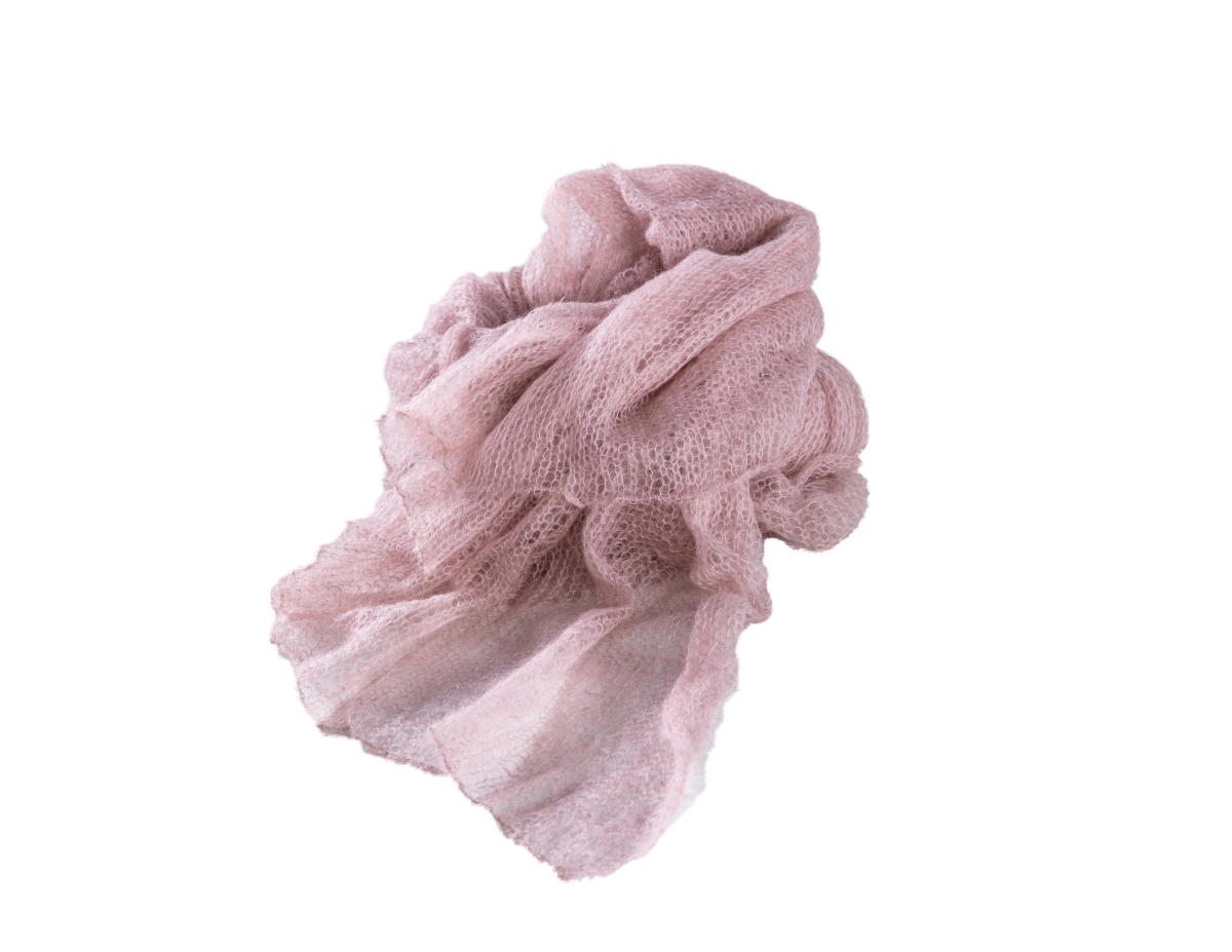 THIATRS18x20 Woven Kid Mohair Throw Rose