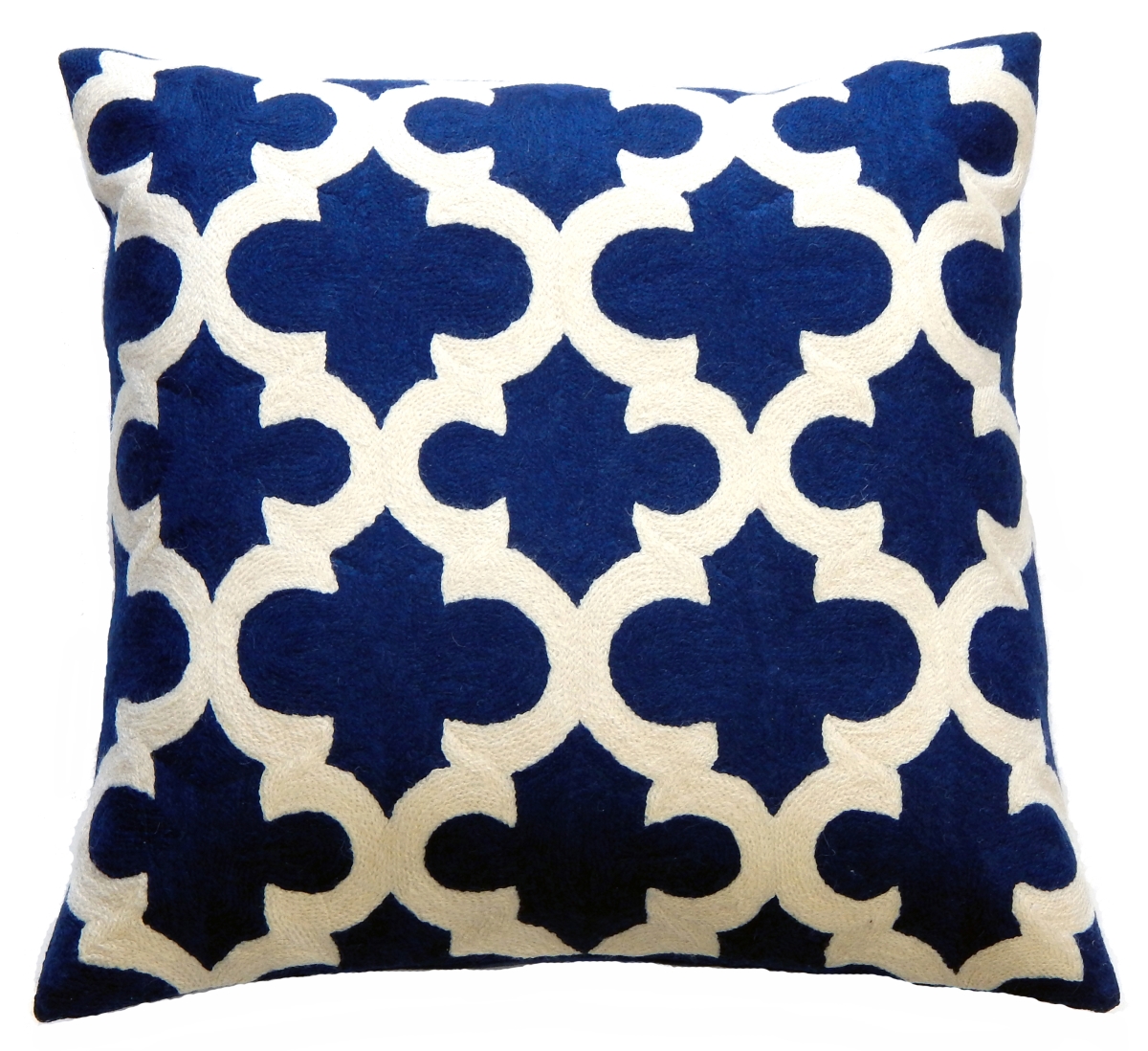 CKTAJS51 Crewel Cotton Cushion TAJ Square