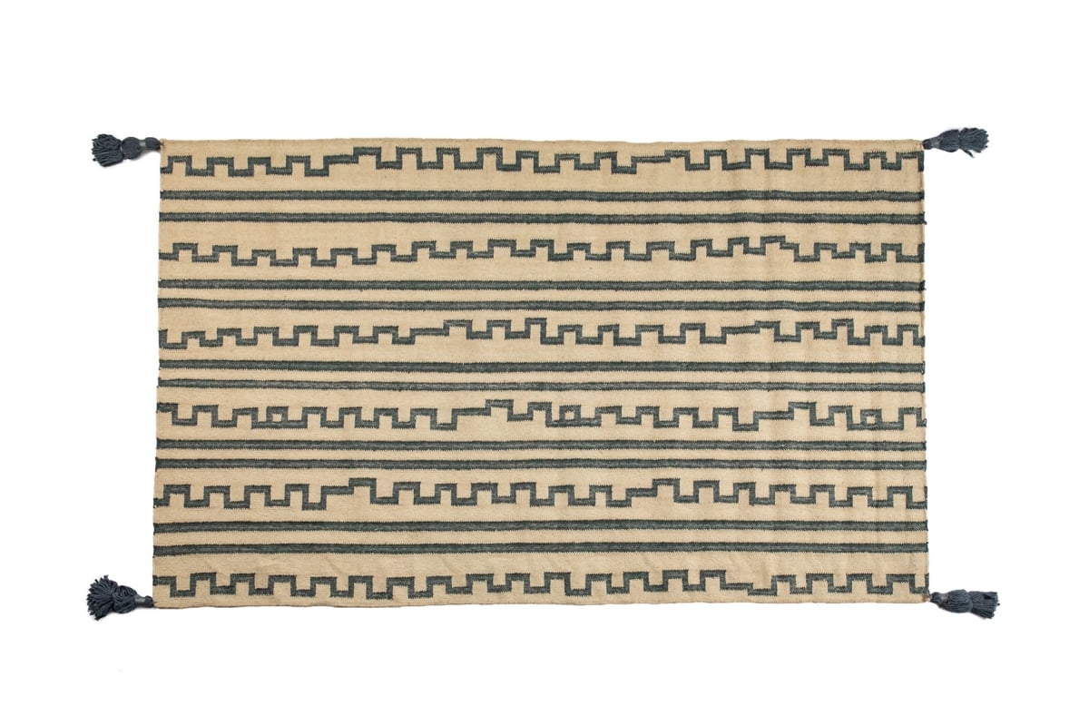 DRAGING12X18 Chanda Cotton Area Rug 4x6'
