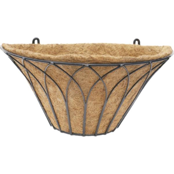 Lotus Wall Planter - Green - 14 in. - Durable Metal Design